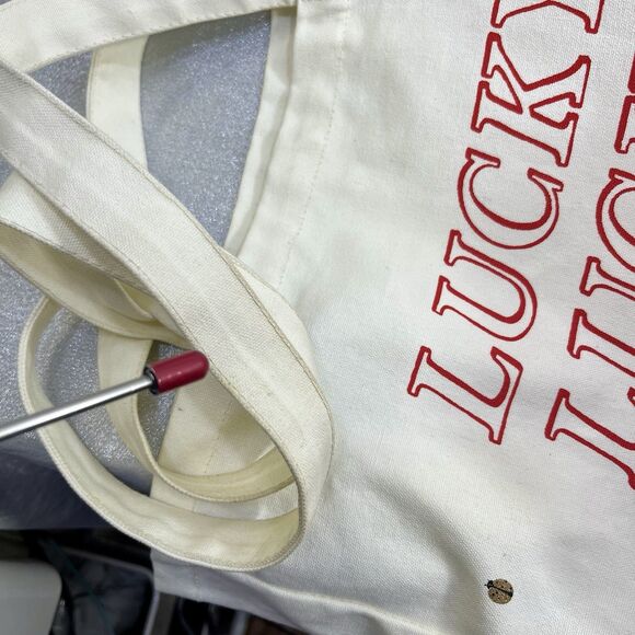 KATE SPADE Shopper "Lucky Ladybug" Canvas Tote Bag - Picture 13 of 13